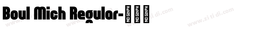 Boul Mich Regular字体转换
